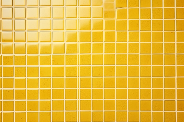 Photo gold yellow square mosaic tiles