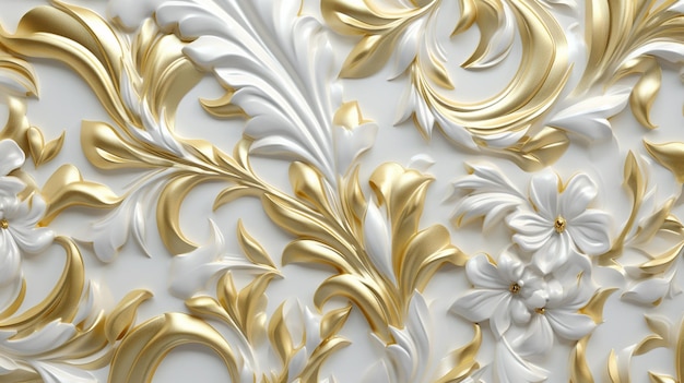 Golden 3d background