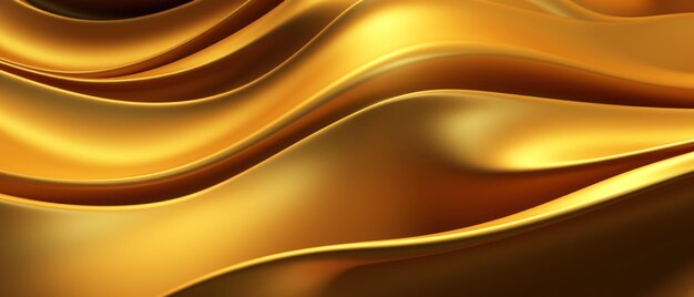 Golden 3d silk with undulating lines exuding luxury and opulence in a vibrant display ai generative