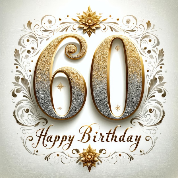 Golden 60th Birthday Elegance