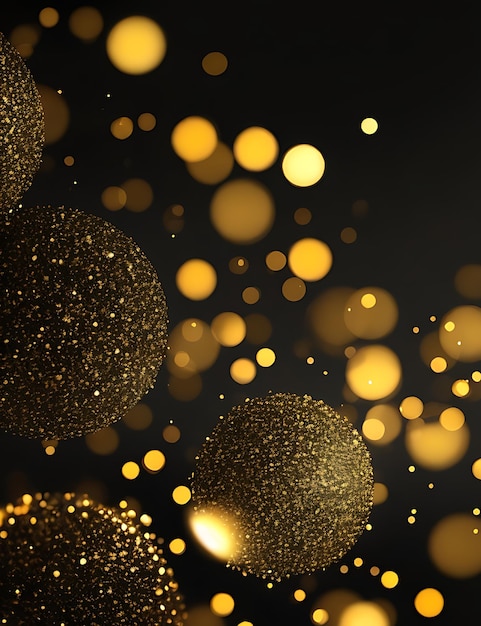 Golden Abstract Bokeh for Black Friday Sales