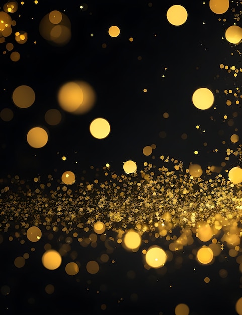 Golden Abstract Bokeh for Black Friday Sales