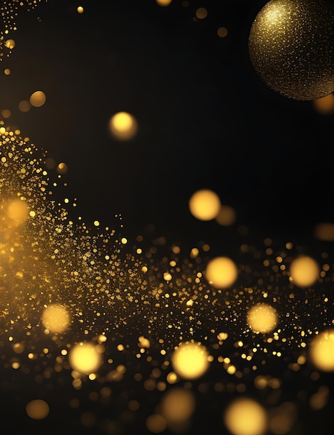 Golden Abstract Bokeh for Black Friday Sales