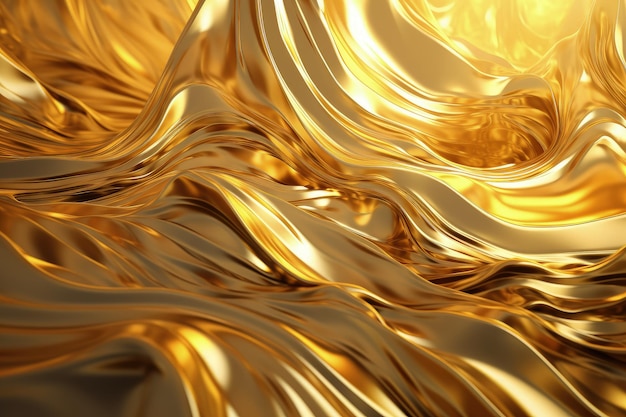 Golden Abstract Design with Light Texture