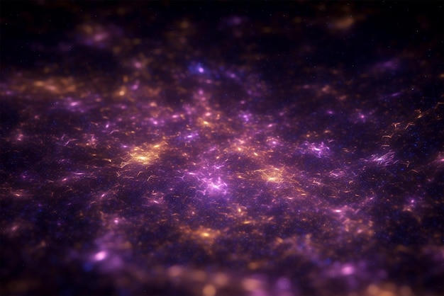 黄金の抽象的な粒子のほこりやキラキラ背景壁紙銀河宇宙空間ファンタジー背景