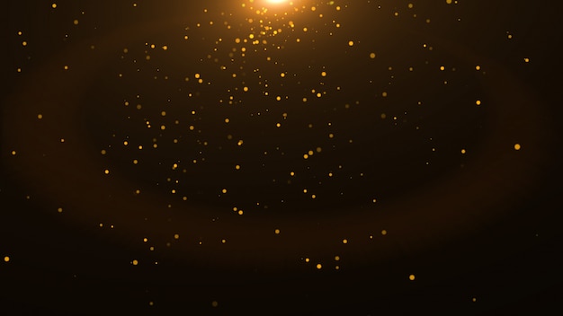 Golden abstract sparkles