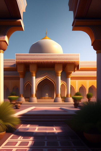 이슬람 예술의 번창기를 재발견하는 황금기 ai generative