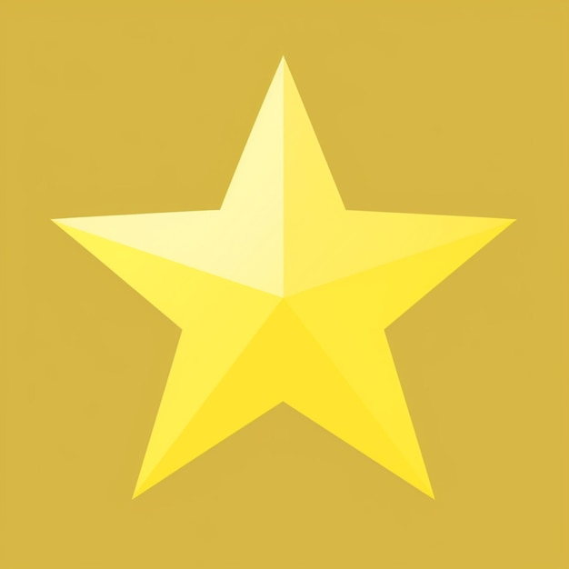 Golden anniversary star isolated on blank background Realistic vector icon