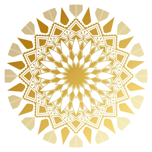 Golden arabesque patterned design element transparent png