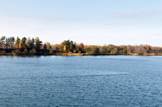 Golden autumn on the lake
