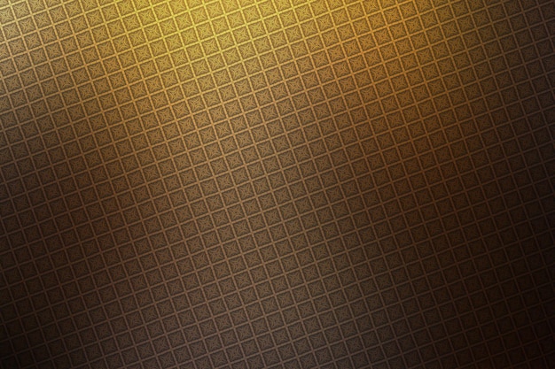 Photo golden background with a pattern of rhombuses and squares