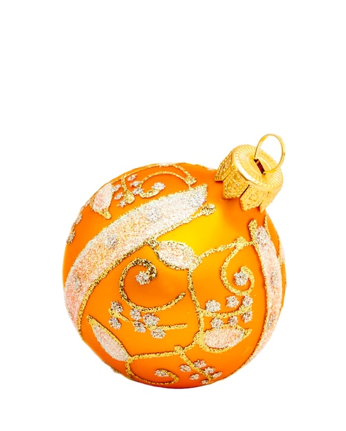 Golden ball for Christmas tree ornaments