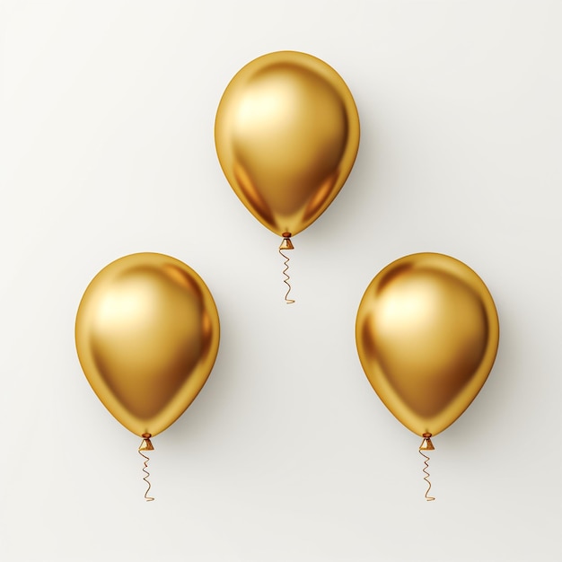 golden balloon for decoration