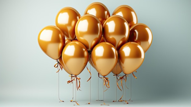 Golden balloons