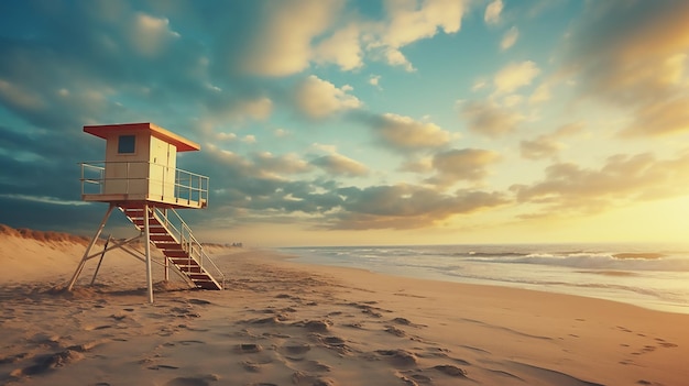 Golden Beach Landscapes Photography in Octane