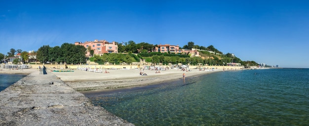 Golden beach promenade in odessa