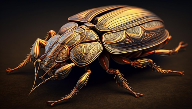 golden beetle art macro photography intricate sharp
