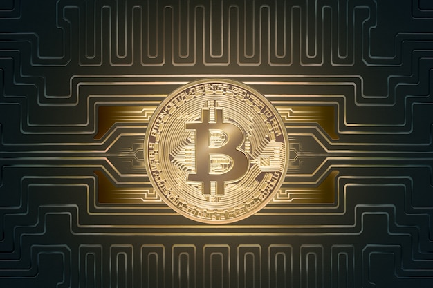 Golden Bitcoin virtual money