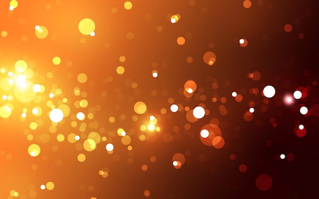 Golden bokeh background with abstract glowing light