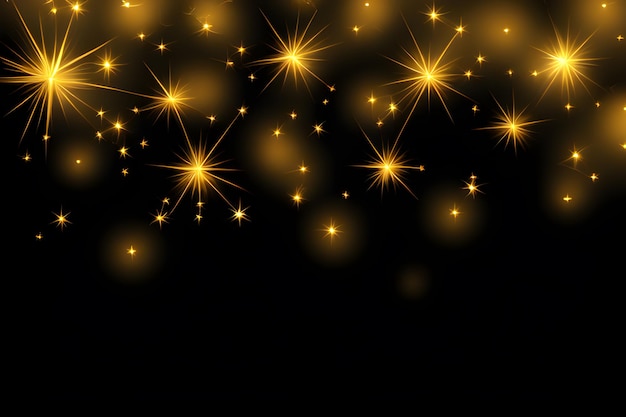 Golden Bokeh Background