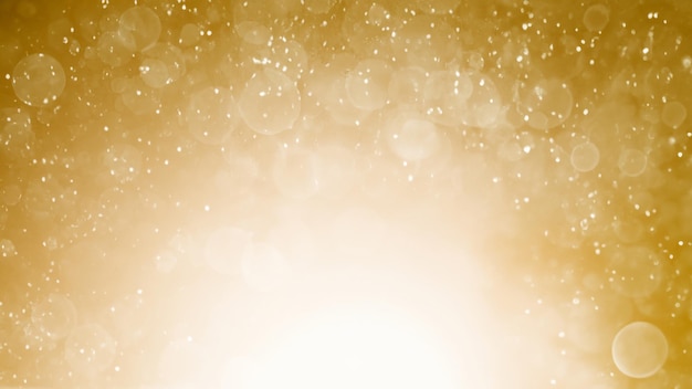 Golden Bokeh Bliss Abstract Gradiënt achtergrond
