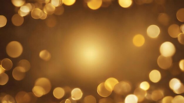 Golden bokeh blurred circles background abstract blurred design pattern