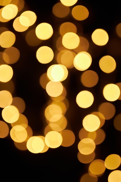 Golden bokeh Festive background Abstract decoration bokeh holiday Christmas glowing lights