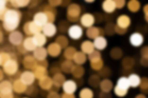 Photo golden bokeh lights background