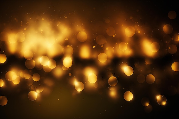 Photo golden bokeh lights product abstract backgrounds