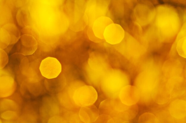 Golden bokeh