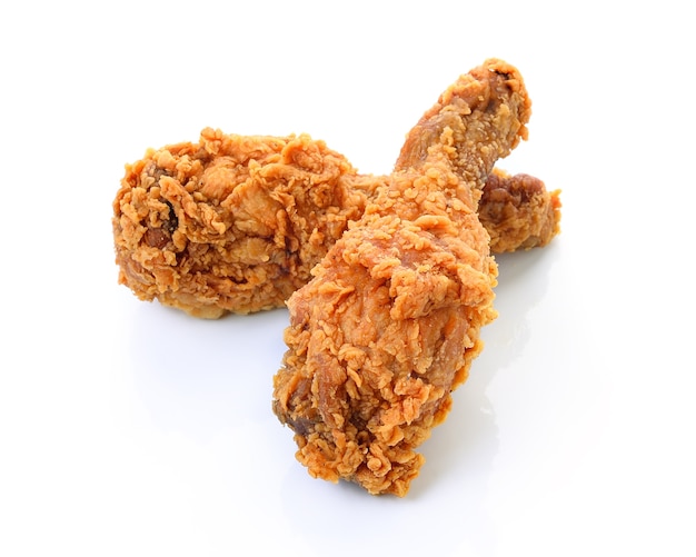 Photo golden brown fried chicken drumsticks