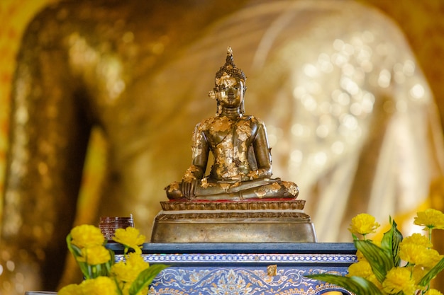 golden buddha image in temple