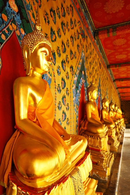 Golden buddha in temple