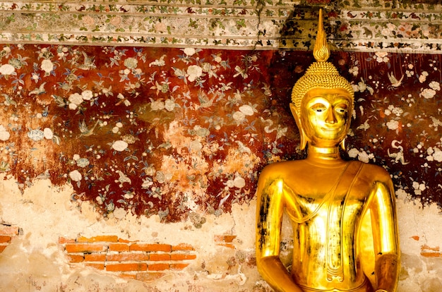 Golden buddha at Wat Suthat Thepwararam, Bangkok, Thailand