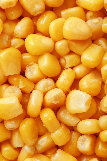 Golden canned corn