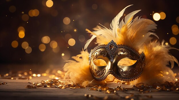 Golden Carnival Mask