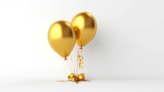 golden celebration balloon