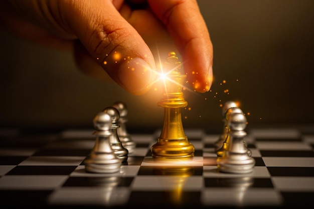 Golden chess to use your opponent's business strategy for future victories play plan Think