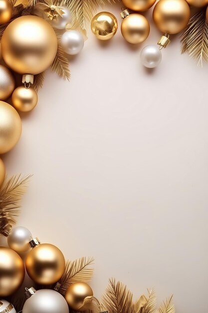 Golden christmas background golden baubles christimas background