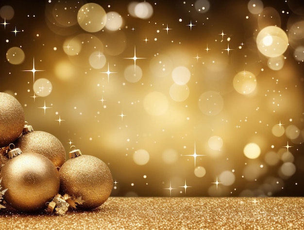 Golden Christmas background