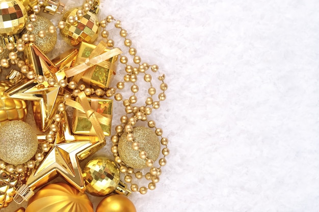 Golden Christmas decorations