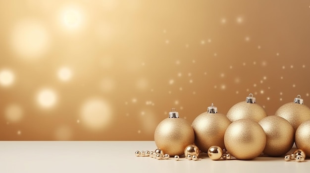 Golden Christmas Festive Banner