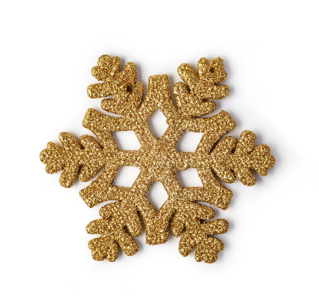 Golden Christmas snowflake