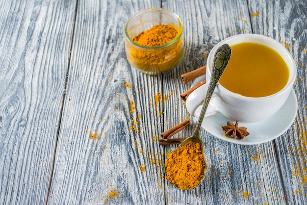 Golden cinnamon turmeric tea