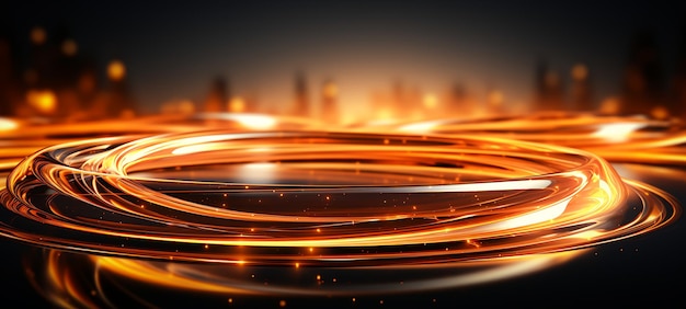 golden circle abstract background for premium designs generative ai