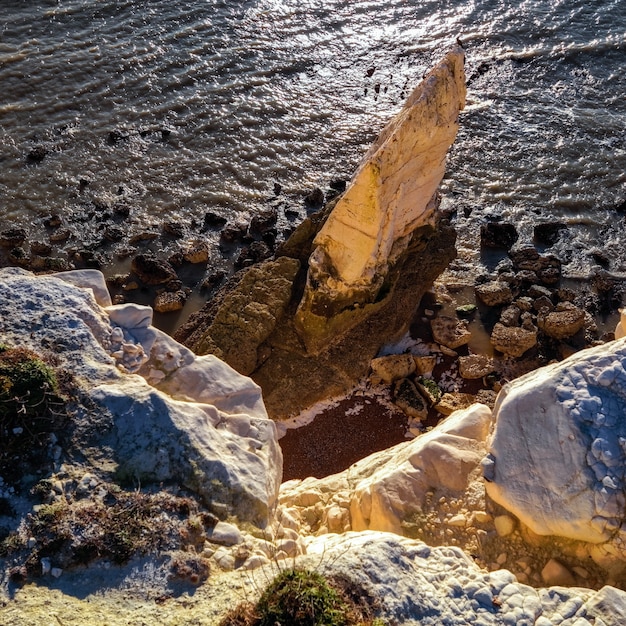 Foto scogliere dorate a seaford head