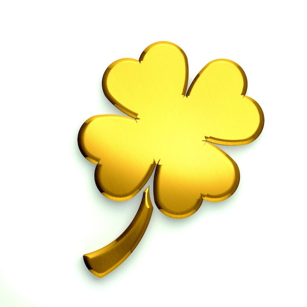 Photo golden clover icon symbol