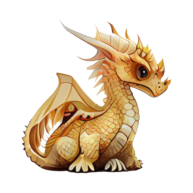 Golden color dragon