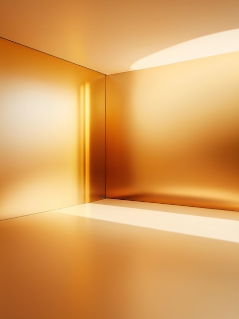 Golden color gradient room background