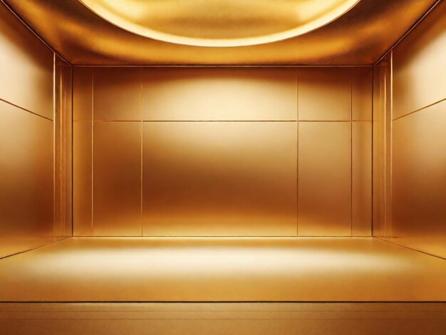 Golden color gradient room background